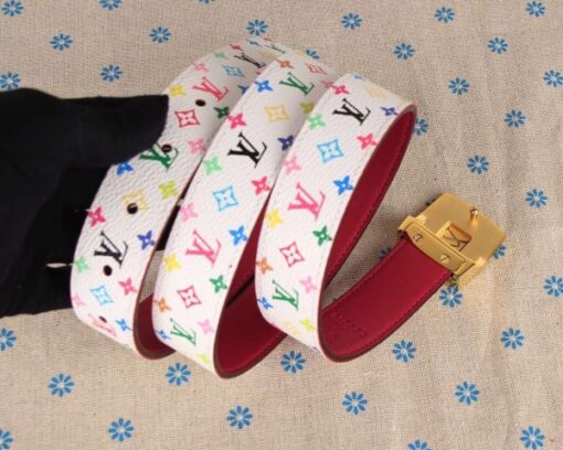 Replica Louis Vuitton LV Cut Reversible Belt Multicolor M9682W 5