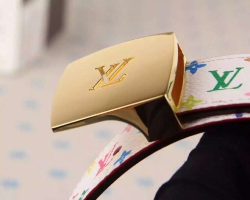 Replica Louis Vuitton LV Cut Reversible Belt Multicolor M9682W 7