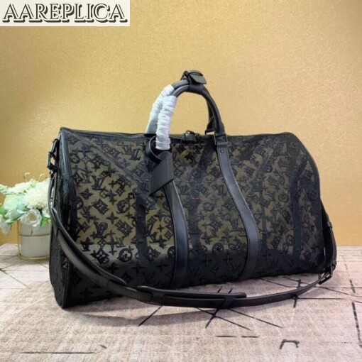 Replica Louis Vuitton Keepall Bandouliere 50 Mesh Monogram M53971 3