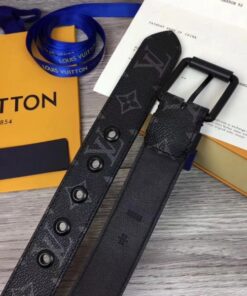 Replica Louis Vuitton Voyager 35mm Belt Monogram Eclipse M0043T 2