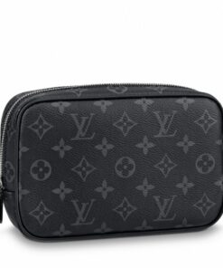 Replica Louis Vuitton Toilet Pouch PM Monogram Eclipse M43384 2