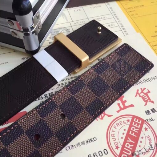 Replica Louis Vuitton Neo Inventeur Reversible 40MM Belt Ebene M9235Q 4