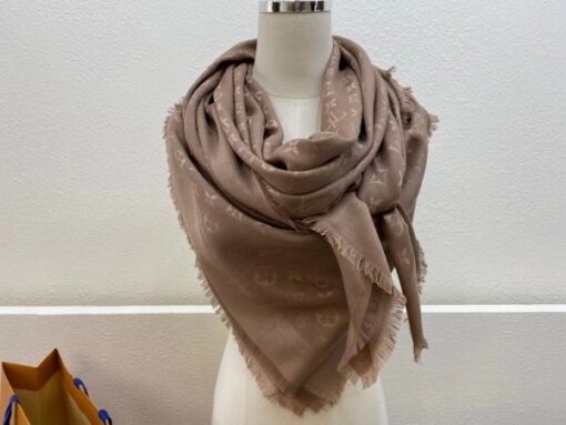 Replica Louis Vuitton Cappuccino Monogram Shawl M75872 6