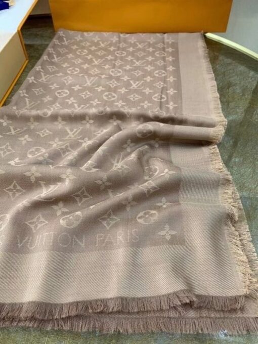 Replica Louis Vuitton Cappuccino Monogram Shawl M75872 7