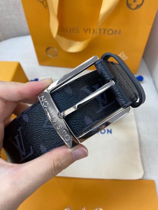 Replica Louis Vuitton Downtown 40mm Belt Monogram Eclipse M0375V 3