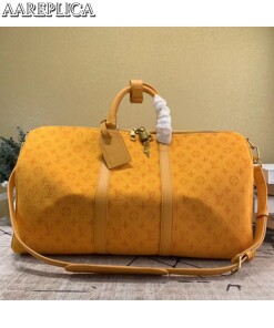 Replica Louis Vuitton Keepall Bandouliere 50 Monogram Denim M44644 2