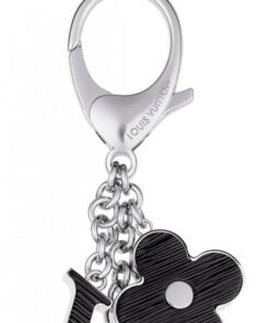 Replica Louis Vuitton Black Fleur d’Epi Bag Charm M65084 2