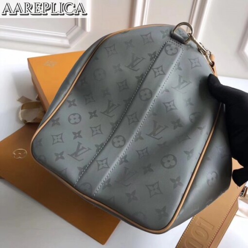 Replica Louis Vuitton Keepall Bandouliere 50 Monogram Titanium M43886 4