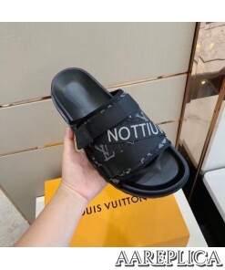 Replica Louis Vuitton Honolulu Mules In Monogram Denim 2