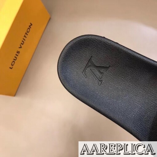 Replica Louis Vuitton Waterfront Mules In Monogram Eclipse 6