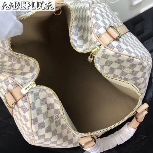 Replica Louis Vuitton Keepall 50 Damier Azur N41430 8