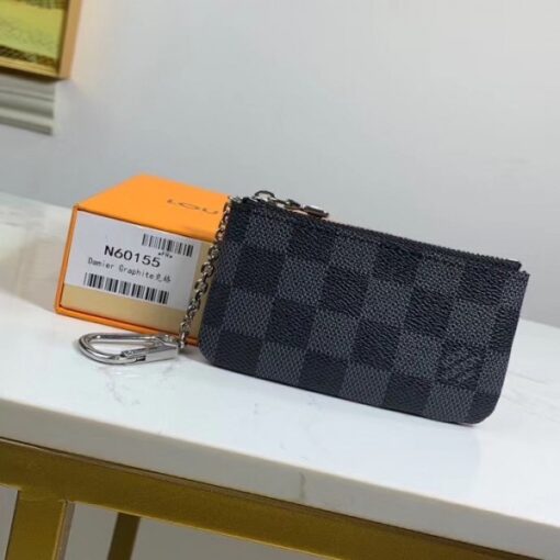 Replica Louis Vuitton Pochette Cle Damier Graphite N60155 6