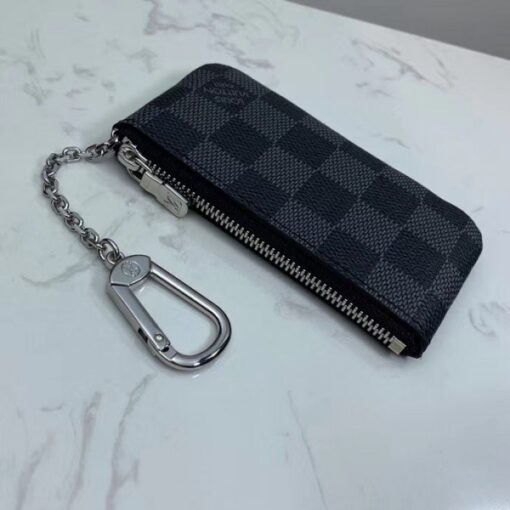 Replica Louis Vuitton Pochette Cle Damier Graphite N60155 7