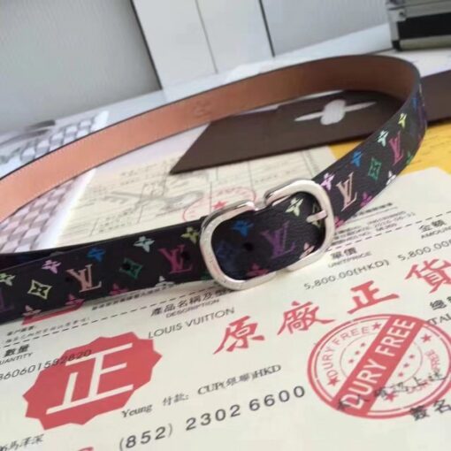 Replica Louis Vuitton Mini 25MM Belt Monogram Multicolor M9586W 6