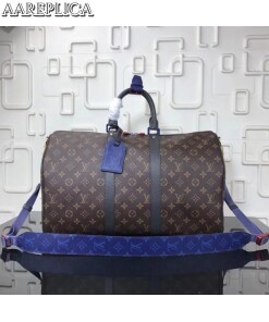 Replica Louis Vuitton Keepall Bandouliere 45 Monogram Taiga M43856 2