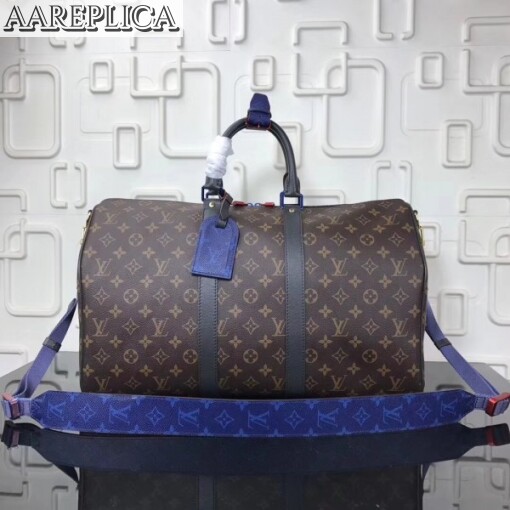 Replica Louis Vuitton Keepall Bandouliere 45 Monogram Taiga M43856 2