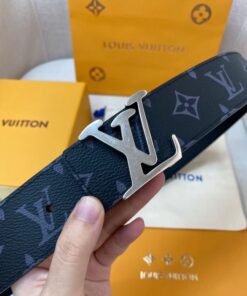 Replica Louis Vuitton LV Tag 40mm Reversible Belt Monogram Eclipse M0367V 2