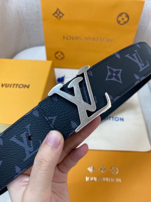 Replica Louis Vuitton LV Tag 40mm Reversible Belt Monogram Eclipse M0367V 2