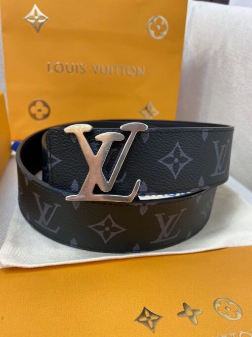 Replica Louis Vuitton LV Tag 40mm Reversible Belt Monogram Eclipse M0367V 4