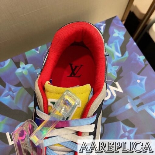 Replica Louis Vuitton LV Trainer Sneakers In Multicolour Leather 2