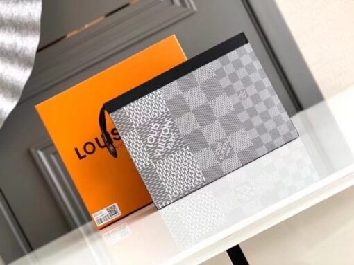 Replica Louis Vuitton Pochette Voyage MM Damier Graphite 3D N60443 5