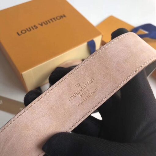 Replica Louis Vuitton Voyager 35mm Belt Monogram Titanium MP043U 6