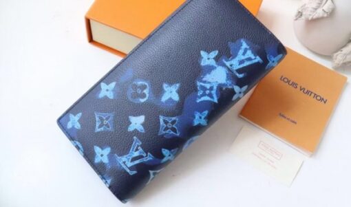 Replica Louis Vuitton Brazza Wallet Ink Watercolor Leather M80465 6