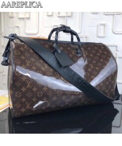 Replica Louis Vuitton Keepall Bandouliere 50 Monogram Glaze M43899 2