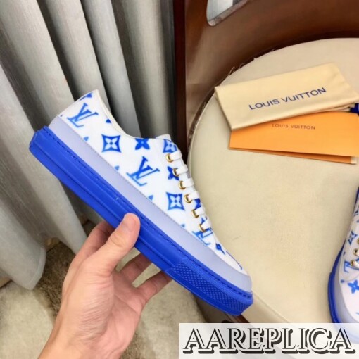 Replica Louis Vuitton Blue Stellar Sneakers 3