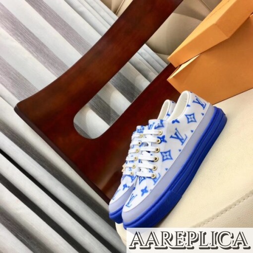 Replica Louis Vuitton Blue Stellar Sneakers 4