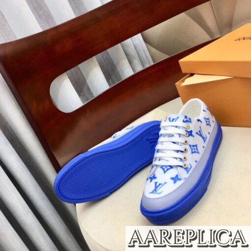 Replica Louis Vuitton Blue Stellar Sneakers 7