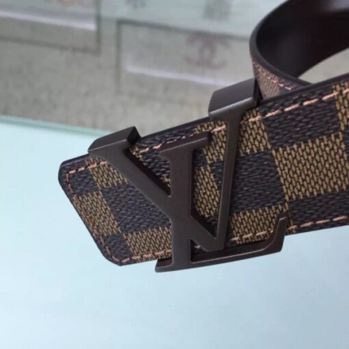 Replica Louis Vuitton LV Initiales Belt Damier Ebene M9807S 2