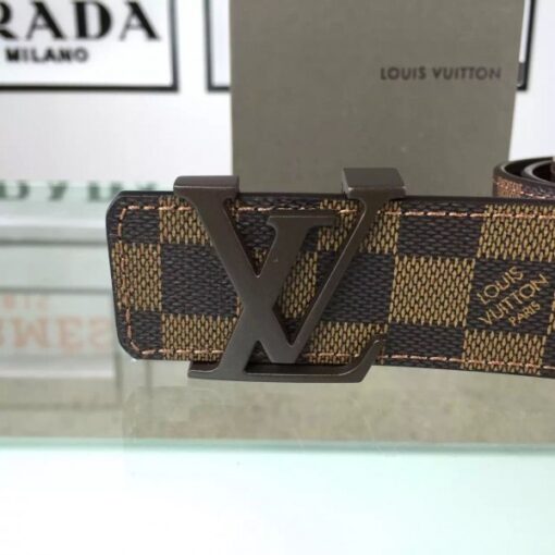 Replica Louis Vuitton LV Initiales Belt Damier Ebene M9807S 3