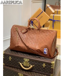 Replica Louis Vuitton LVXNBA Keepall Bandouliere 50 Bag M57973 2