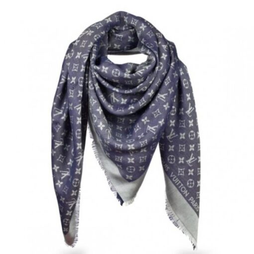 Replica Louis Vuitton Monogram Denim Shawl M71376 3