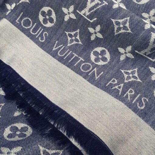 Replica Louis Vuitton Monogram Denim Shawl M71376 4