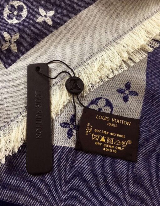 Replica Louis Vuitton Monogram Denim Shawl M71376 6