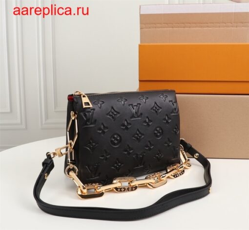 Replica Louis Vuitton COUSSIN BB Bag Black M20574 2