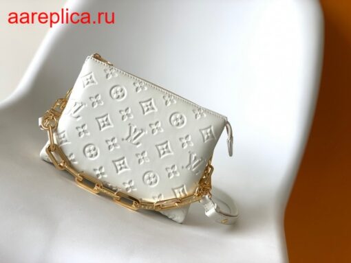 Replica Louis Vuitton COUSSIN BB Bag White M20770 2