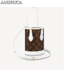 Replica Louis Vuitton NANO BUCKET Bag Monogram Coated Canvas M81489