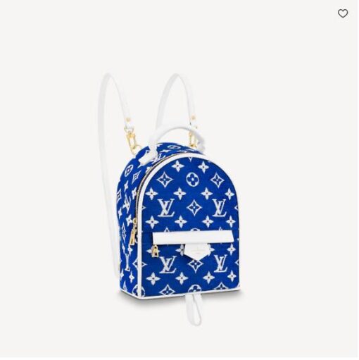 Replica Louis Vuitton PALM SPRINGS MINI Backpack Blue M46207