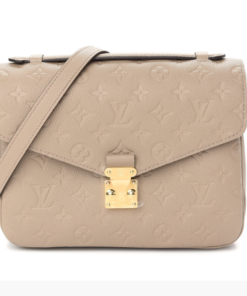 Replica Louis Vuitton Pochette Metis Monogram Empreinte Cream M44738