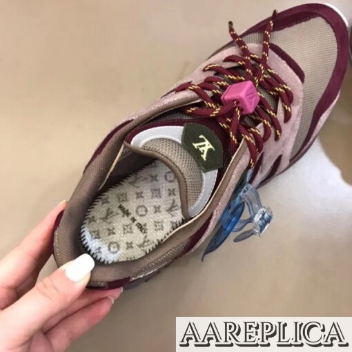 Replica Louis Vuitton Aubergine LV Trail Sneakers 4