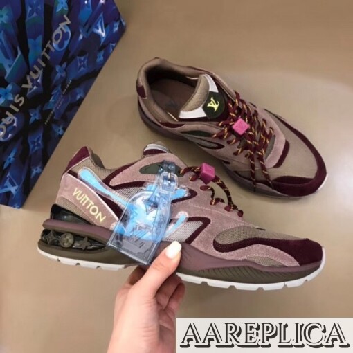 Replica Louis Vuitton Aubergine LV Trail Sneakers 7