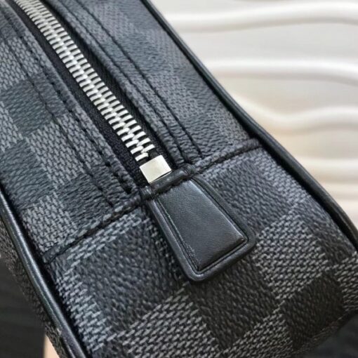 Replica Louis Vuitton Toilet Pouch GM Damier Graphite N47521 5