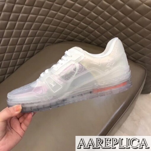 Replica Louis Vuitton LV Trainer Sneakers In Transparent Material 4