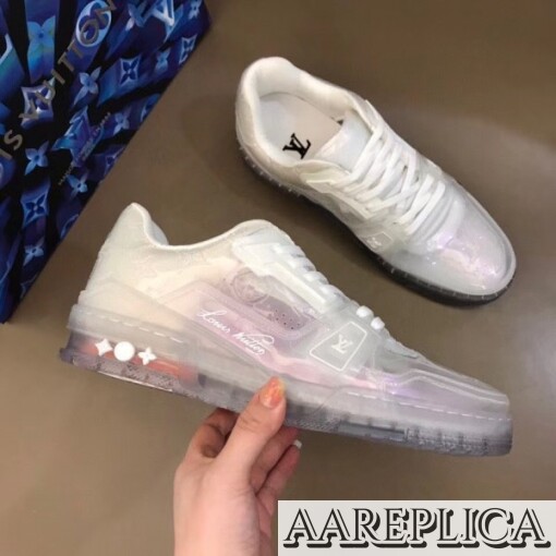 Replica Louis Vuitton LV Trainer Sneakers In Transparent Material 6