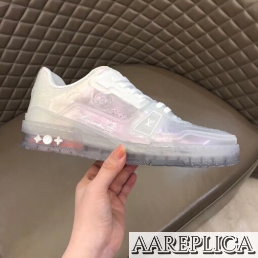 Replica Louis Vuitton LV Trainer Sneakers In Transparent Material 7