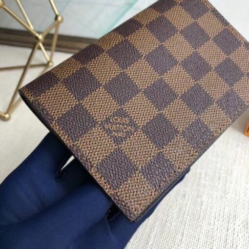 Replica Louis Vuitton Passport Cover Damier Ebene N64412 6