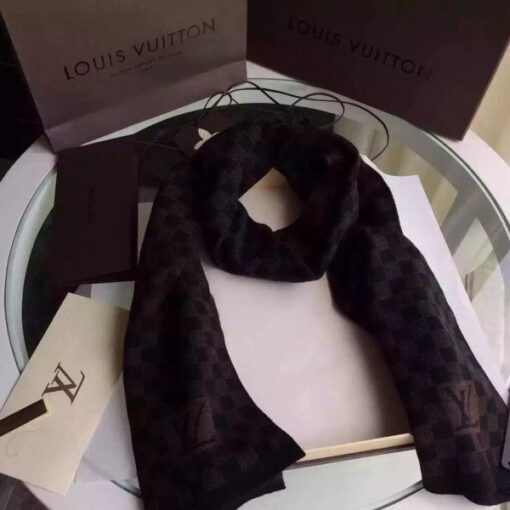 Replica Louis Vuitton Petit Damier Ebene Scarf NM M74199 4